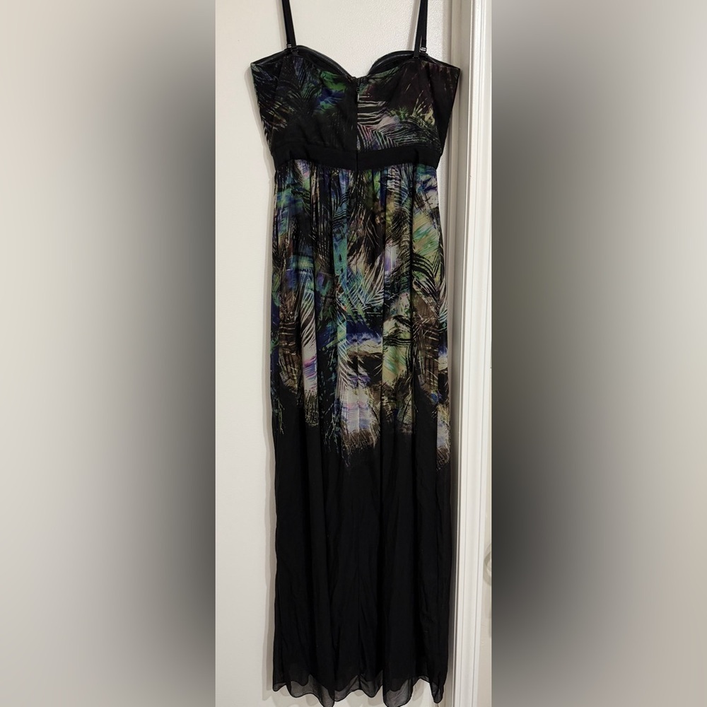 BCBGMaxAzria Strapless Black and Blue Dress - Picture 2 of 4